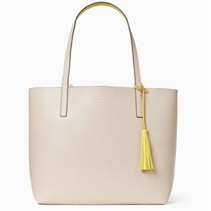 Kate Spade reversible yellow tote